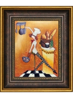 Картина настенная интерьерная в багетной раме 18*21 см