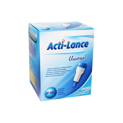 Скарификатор (ланцет) безопасный Acti -Lanse Universal, 23G, 1,8мм, 200шт./уп., Польша