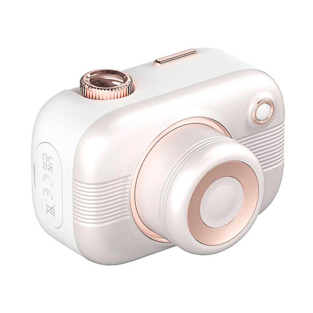 Белый вибростимулятор с вакуумом в форме фотоаппарата BeYourLover Alberta VX007H