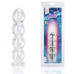 Анальная елочка из стекла Real Play - 15 см. (Цвет: прозрачный)