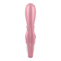 Розовый вибратор-кролик 21,2см Satisfyer Hug Me