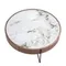 Круглый журнальный столик 2138/MH2303A из ореха и мраморной керамики