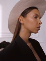 Серьги-протяжки Кратер