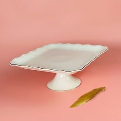 Lenardi 102-153 Квадратное блюдо 29см на ножке АГАТА в под.уп.(х6) Фарфор