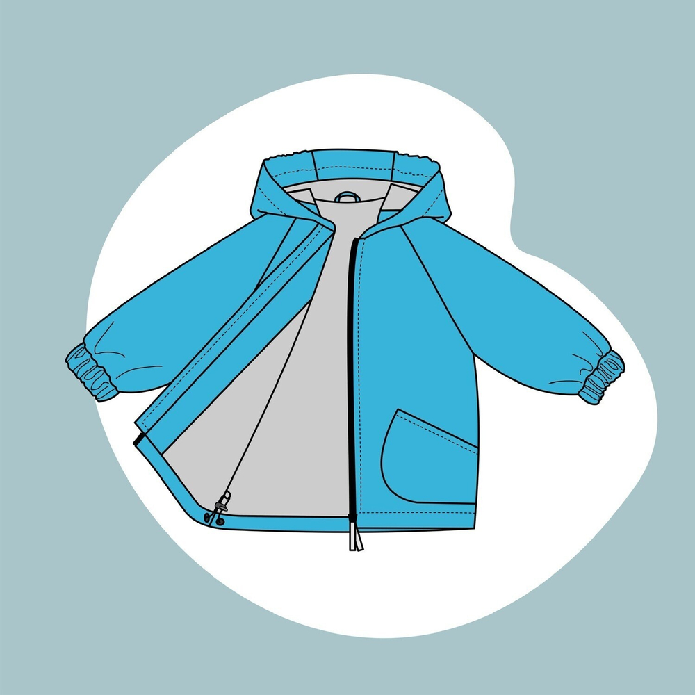 Ветровка (голубой)