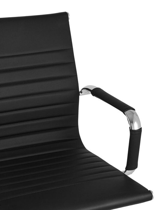 Кресло для посетителейs Visit черное TopChairs