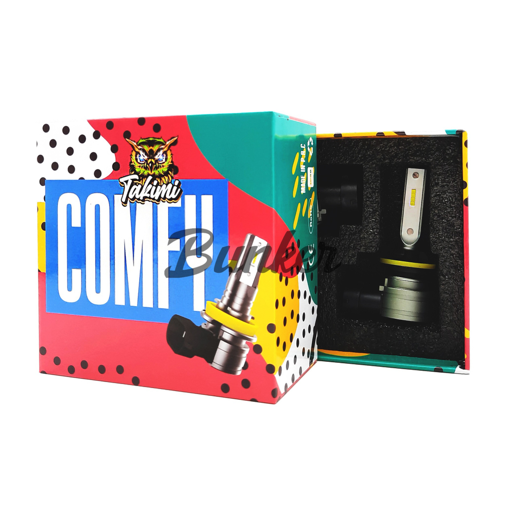 Светодиодные автомобильные LED лампы TaKiMi Comfy H27 6000K 12V