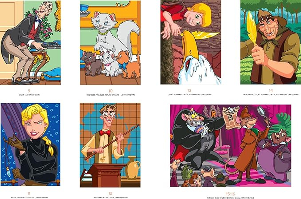 Hachette раскраска по номерам Coloriages mystères - герои и злодеи, битва при Менке