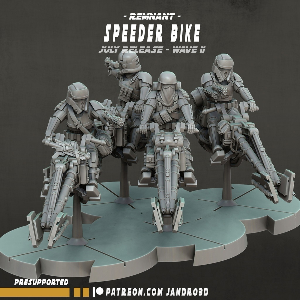 Star War Remnant Speeder Bikes