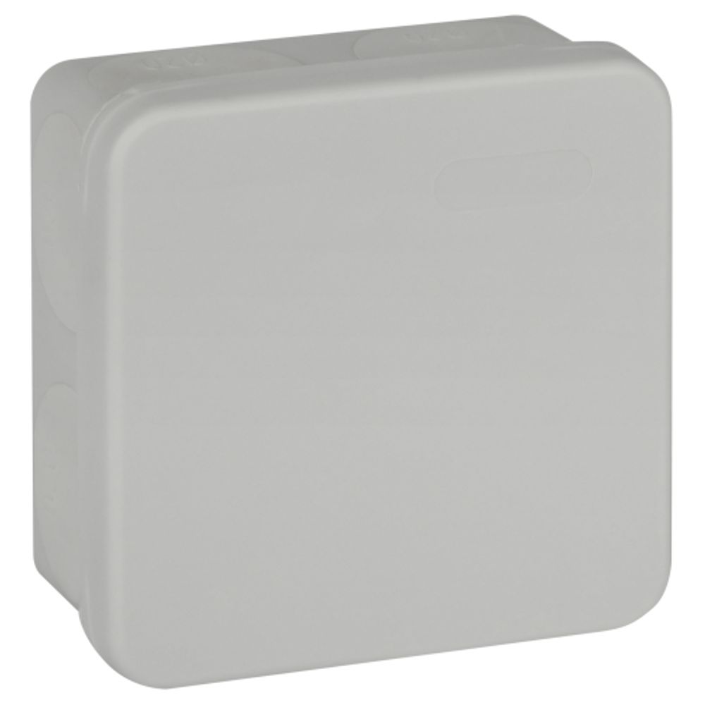 Распаячная коробка ЭРА KOR-80-80-40-9g-2MP двухкомпонентная HF стойкая к УФ 80х80х40мм серая прямой монтаж IP67