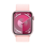 Apple Watch Series 9, 41 мм, корпус из алюминия Light Pink, тканевая спортивная петля Light Pink