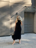 Платье с клиньями, чёрный