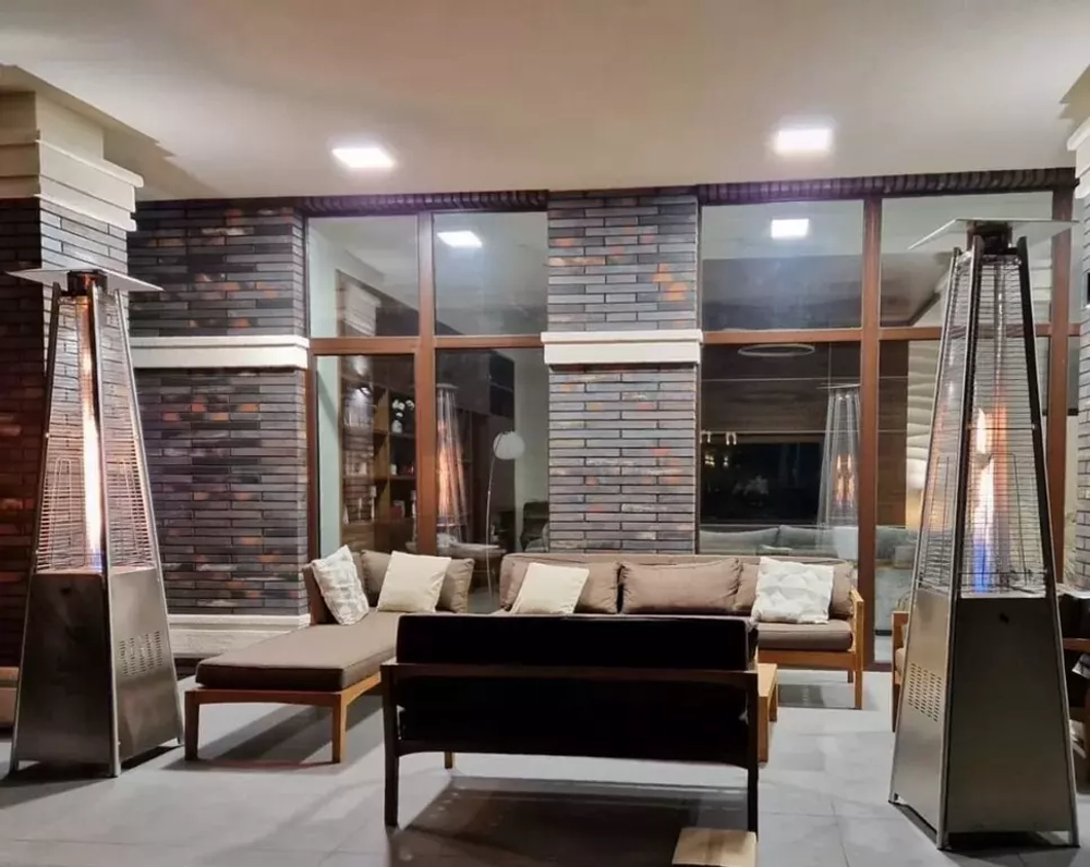 Уличный газовый обогреватель WWT 13I Stainless steel mini 1.8m + Чехол