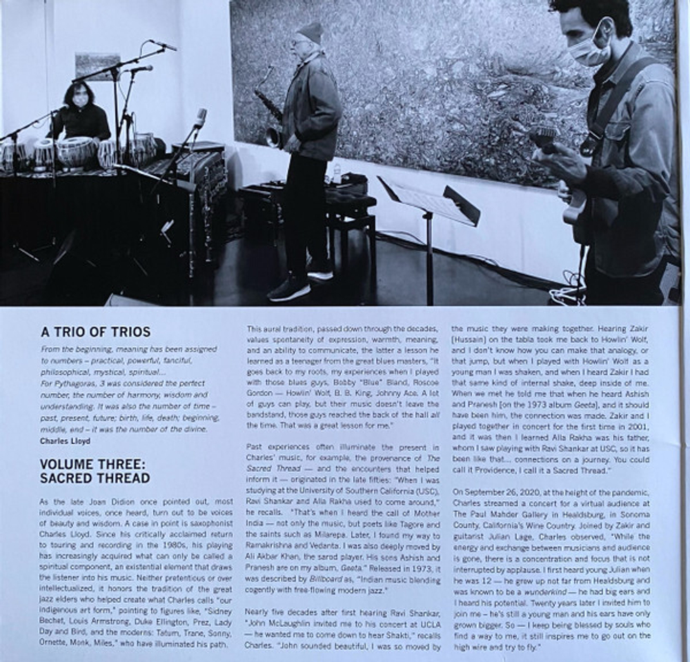 Trios Charles Lloyd / Sacred Thread (LP)