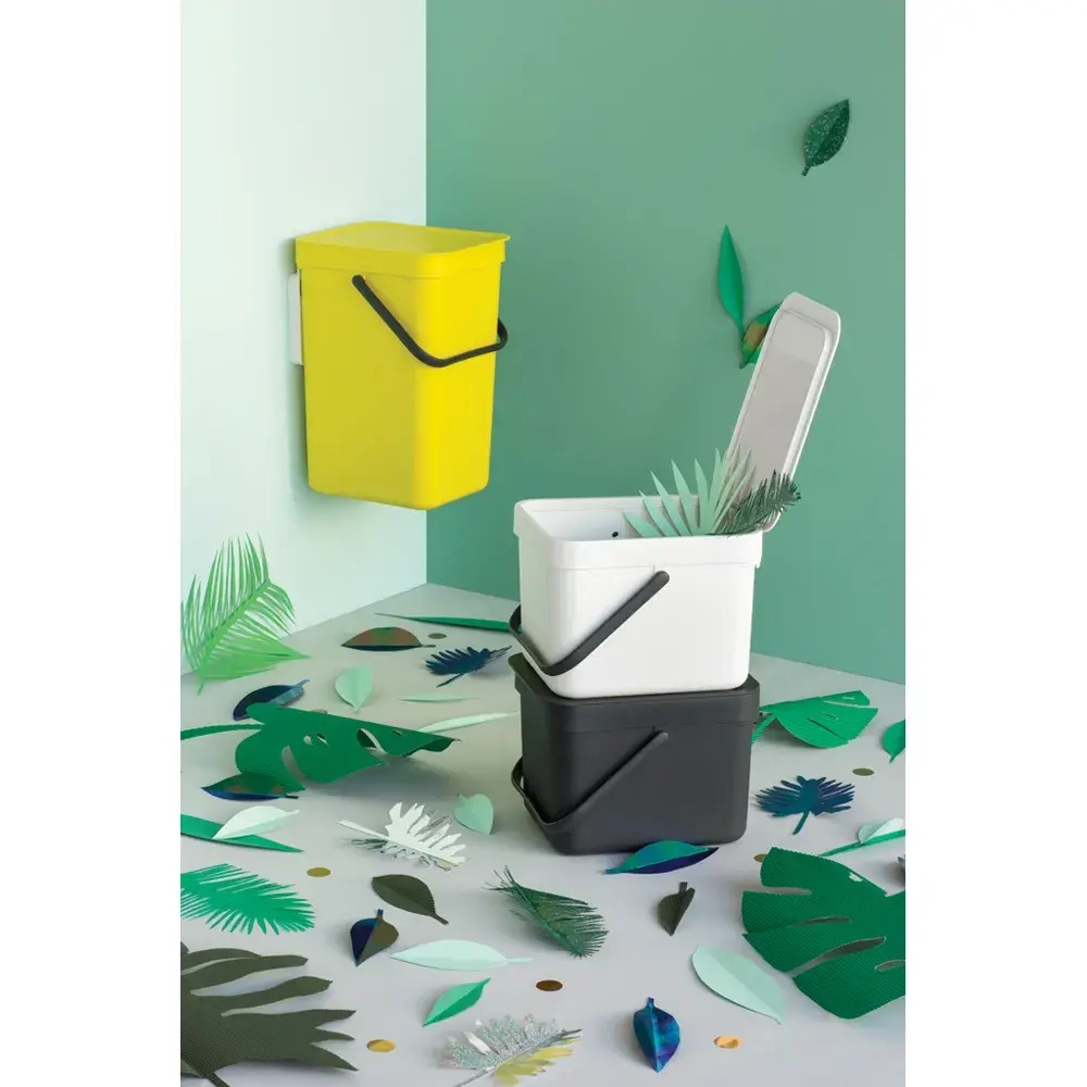 Brabantia Контейнер для сортировки мусора Sort & Go 6л, белый