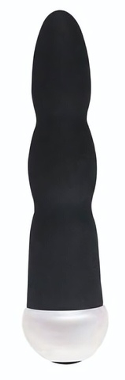 Черный вибратор Fashion Succubi Wavy Wand - 14,5 см. (Цвет: черный)