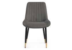 Стул на металлокаркасе Seda 1 dark gray / gold / black