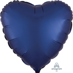 Шар фольгированный Сердце 43 см (Синий)