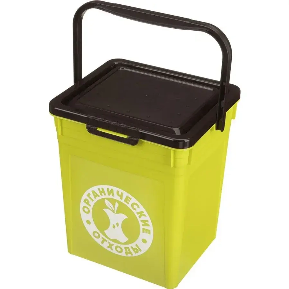 КОНТЕЙНЕР ДЛЯ МУСОРА 235Х210Х252 ММ, 8Л (Зеленый)