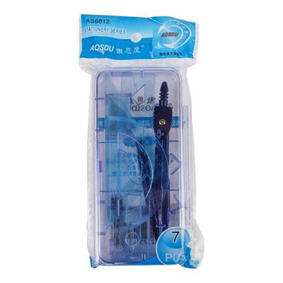 Готовальня 7 предм. цирк-автом, стержни,ластик,4 лин,пласт.футляр