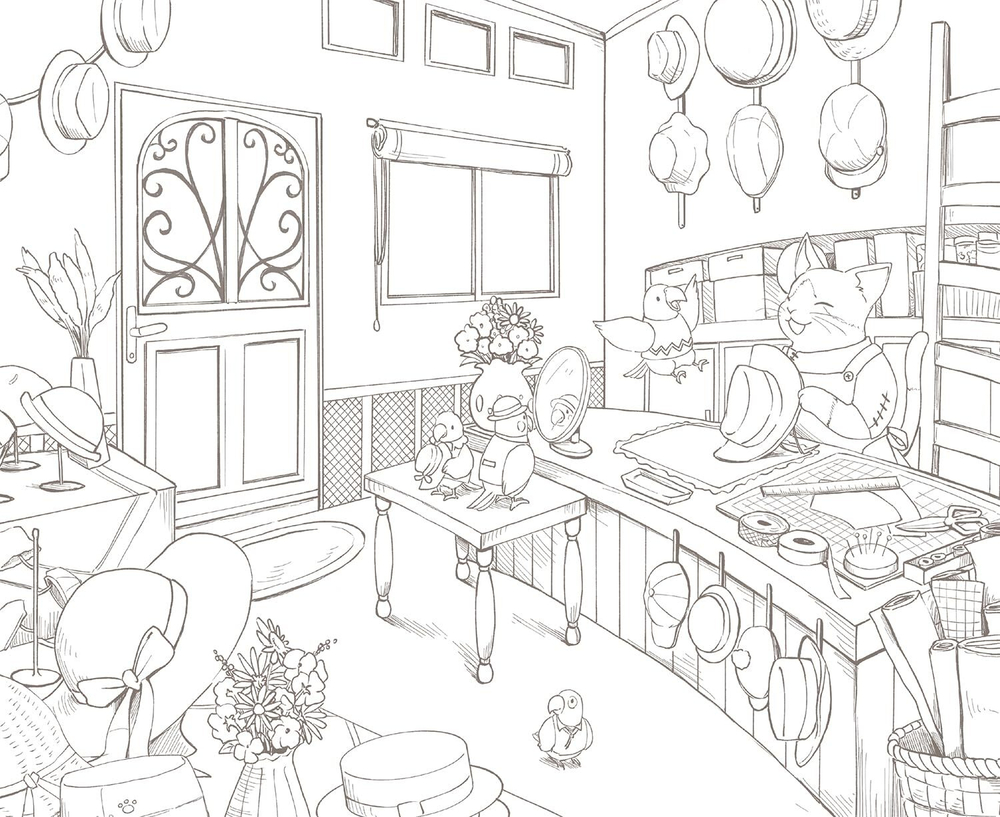 Traveling Animal Orchestra Exciting. Coloring Book