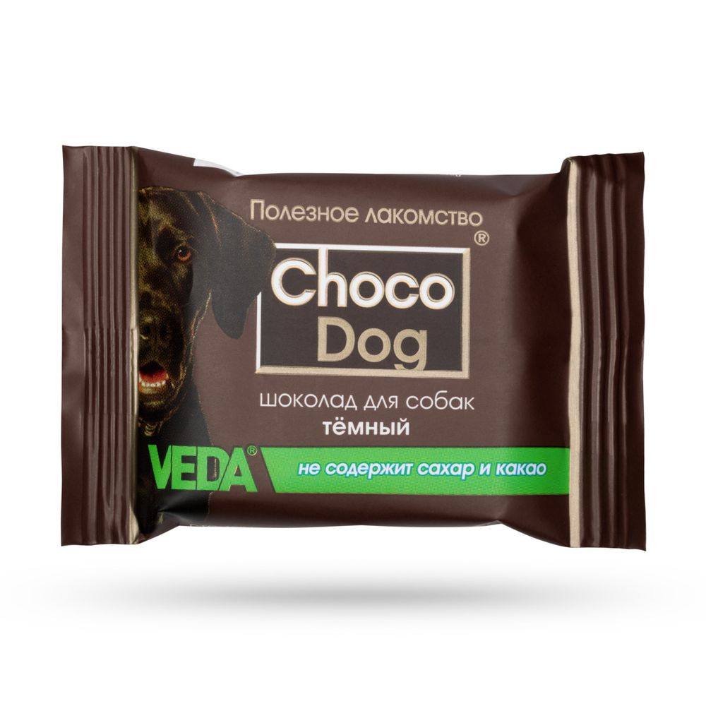 CHOCO DOG Шоколад для собак темный, 85гр