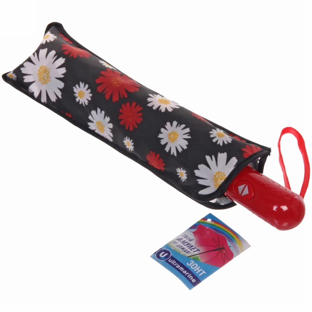 Зонт женский автомат «Ультрамарин - Эллегия», микс 6 цветов, 8 спиц, d-96см, длина в слож. виде 28см