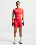 Nike Universa Женские велосипедные шорты с высокой талией и без шва спереди, длина 13 см