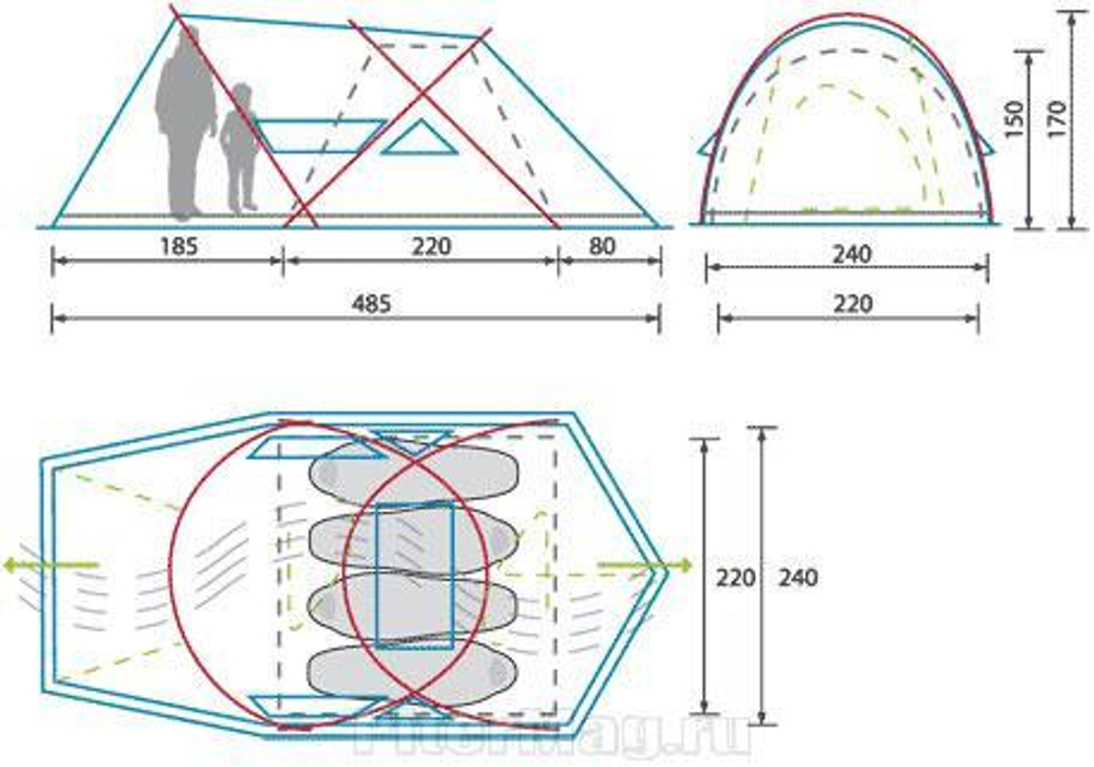 Палатка Alexika Infinity 4