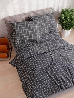 Пододеяльник полисатин Simple House "Brugg" 1,5-спальный на молнии 145x215 см