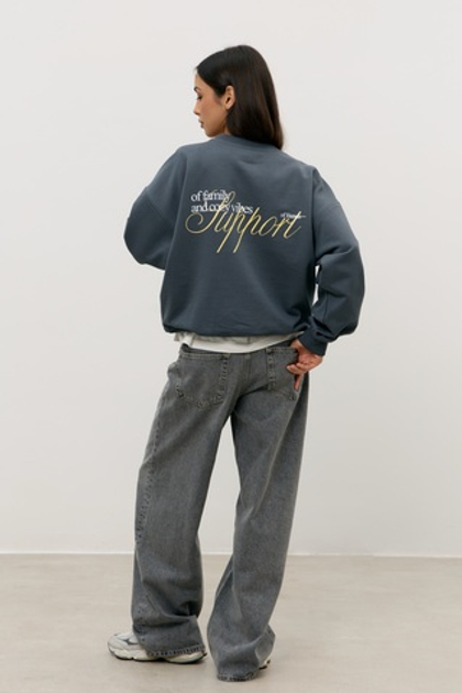 Свитшот 03 SUPPORT, антрацит