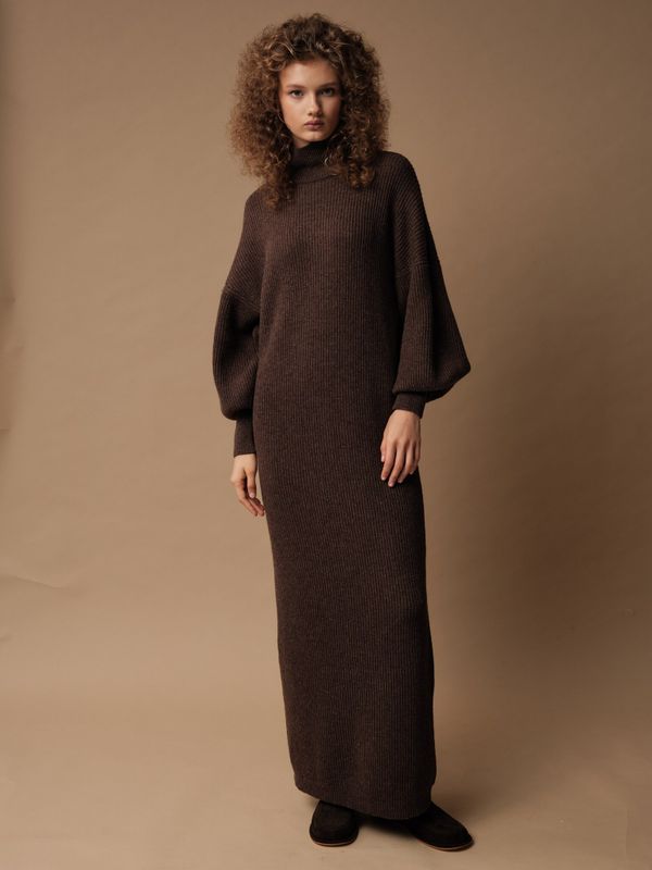 D0341-8100 Платье dbr, шоколадный