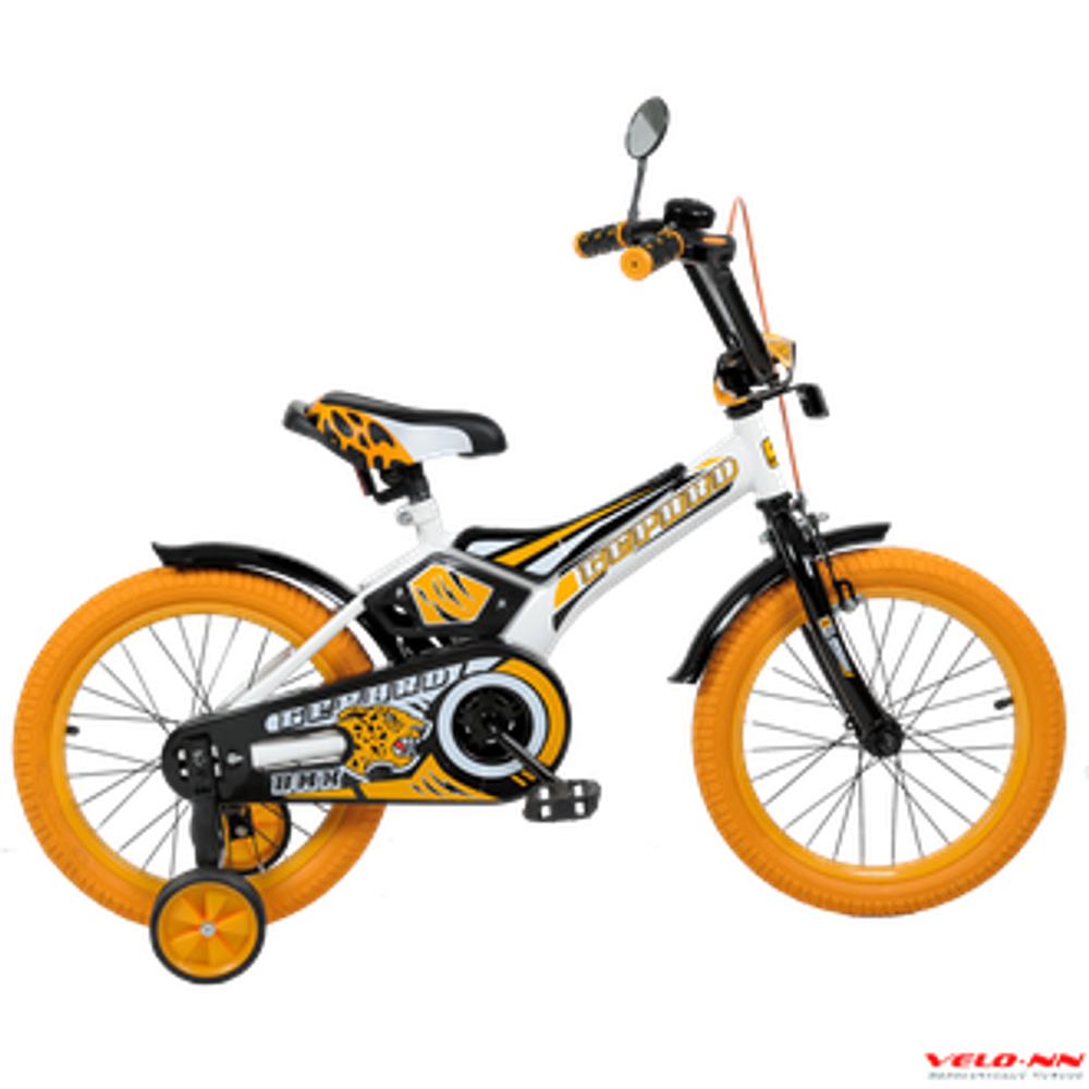 Велосипед 16&quot; Varma Gepard  (бело-оранжевый)(Сделано в России)