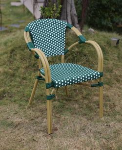 "Кабри" плетеный стул из искусственного ротанга, цвет зеленый