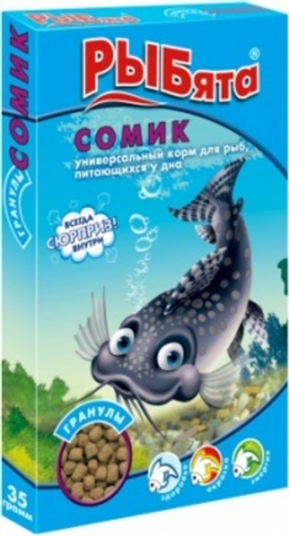 РЫБЯТА Сомик Корм для сомиков, гранулы, 35 г