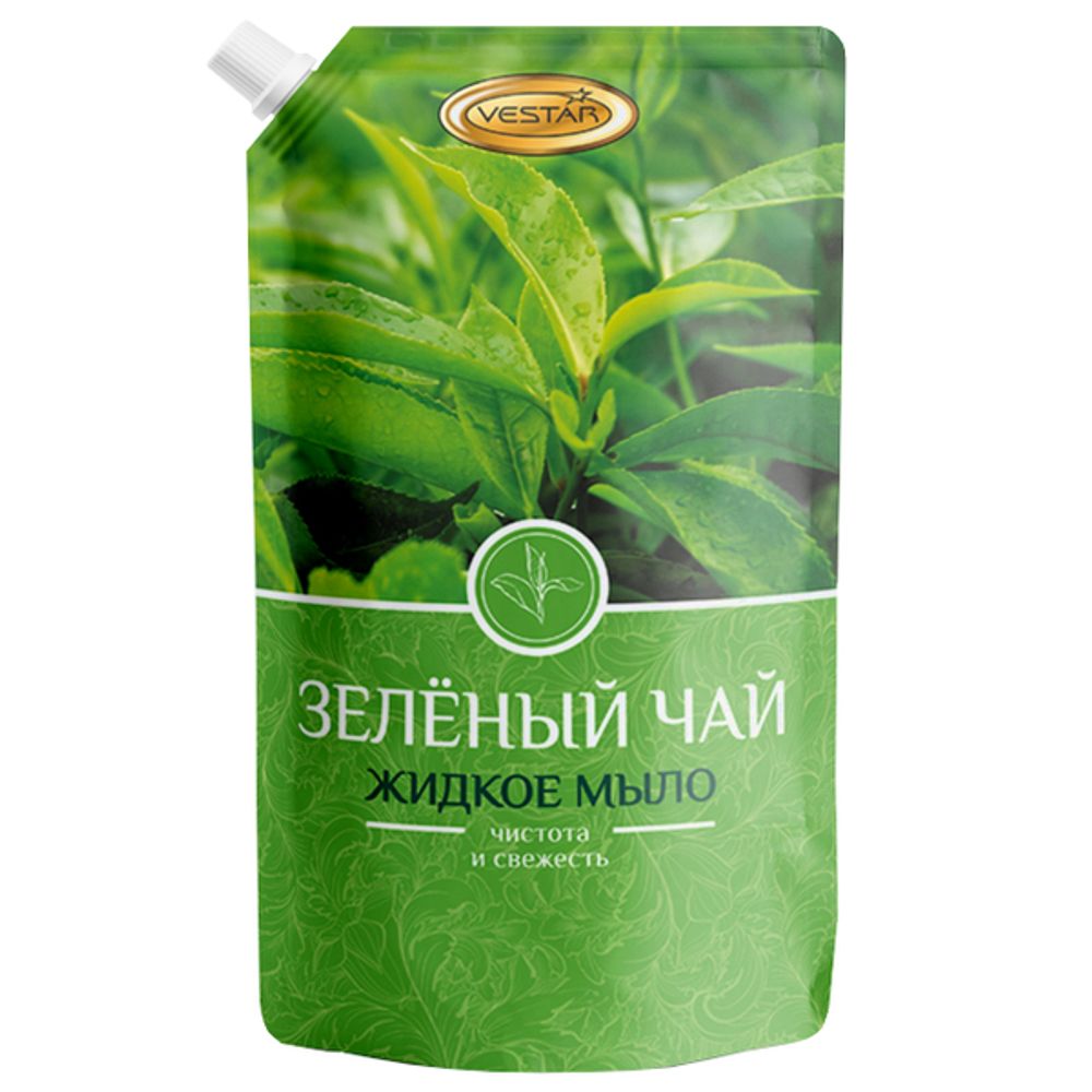 Мыло жидкое 1л Vestar дой-пак Зеленый чай (6)
