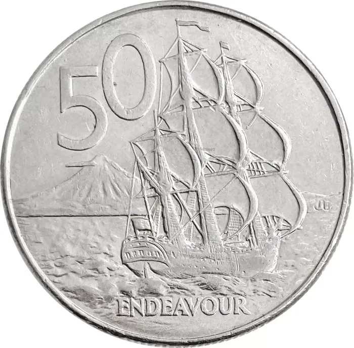 50 центов 1988 Новая Зеландия