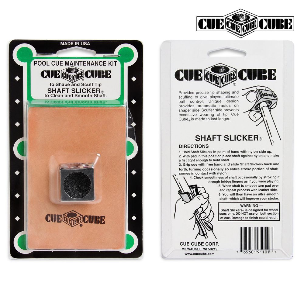 Набор для ухода за кием и наклейкой Cue Cube Pool Cue Maintenance Kit