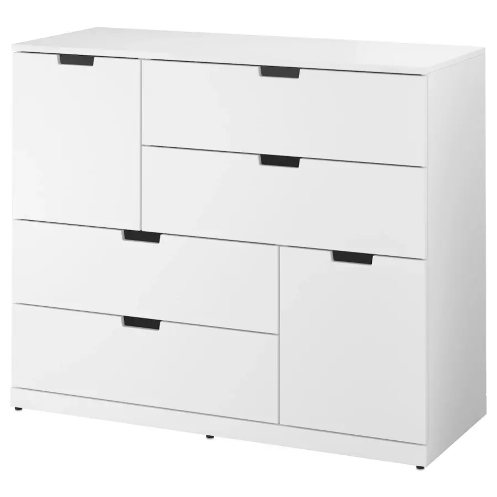 Комод - IKEA NORDLI/НОРДЛИ ИКЕА, 47х99х120 см, белый