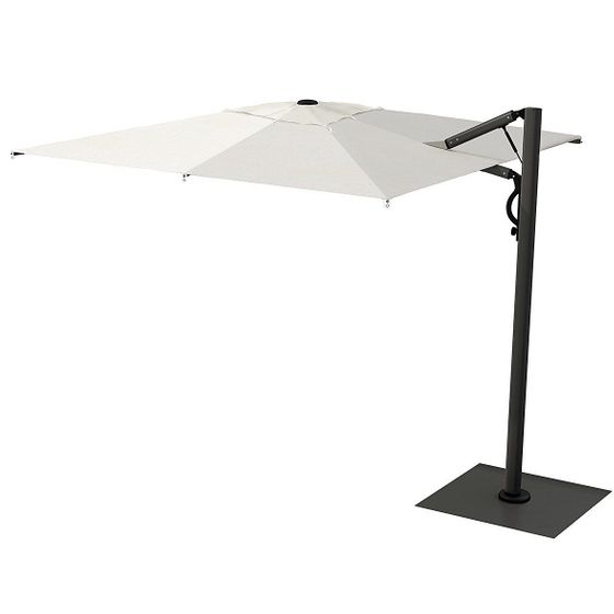 Зонт для кафе профессиональный Astro Carbon, 300х400 см, графит, слоновая кость