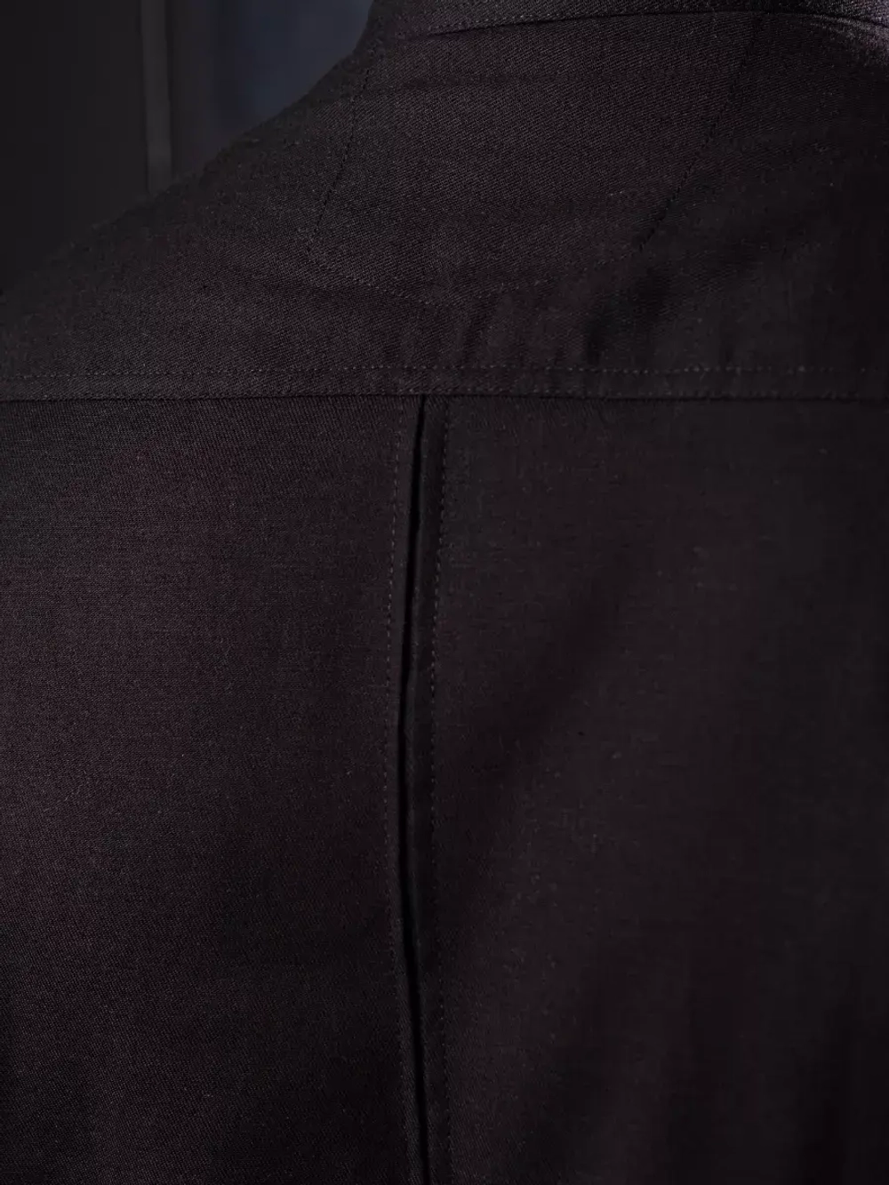 Рубашка с длинным рукавом стойка