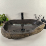 Каменная раковина из речного камня RS-04925 (70*51*15) 0858 из натурального камня