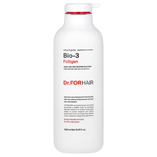 Dr.ForHair, Folligen, шампунь, Bio-3, 500 мл (16,91 жидк. унц.)