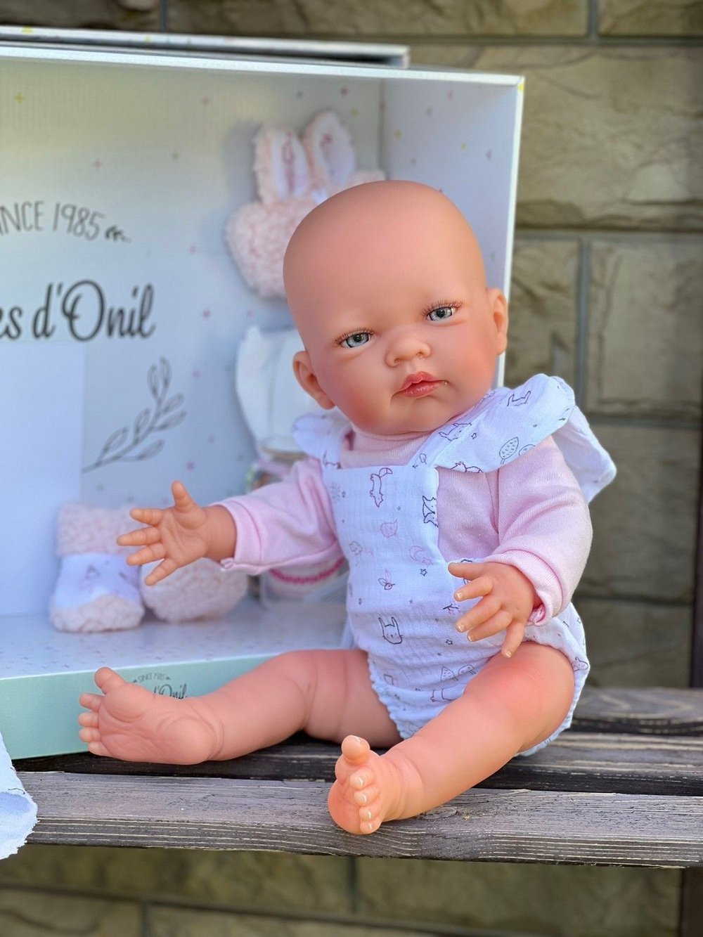 Кукла Реборн Nines 45см Rubi Girl виниловая (N0237)