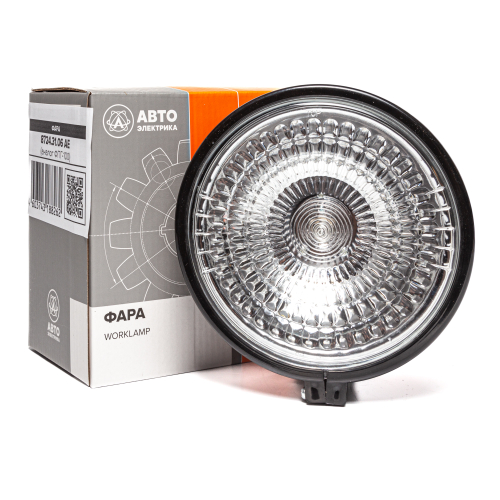 Фара рабочего освещения, круглая, пластиковый корпус, 12 В (H3-55)
