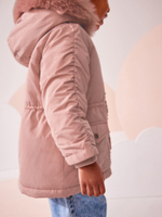 Куртка утепленная с капюшоном для девочки Next Q81-815, Розовый
