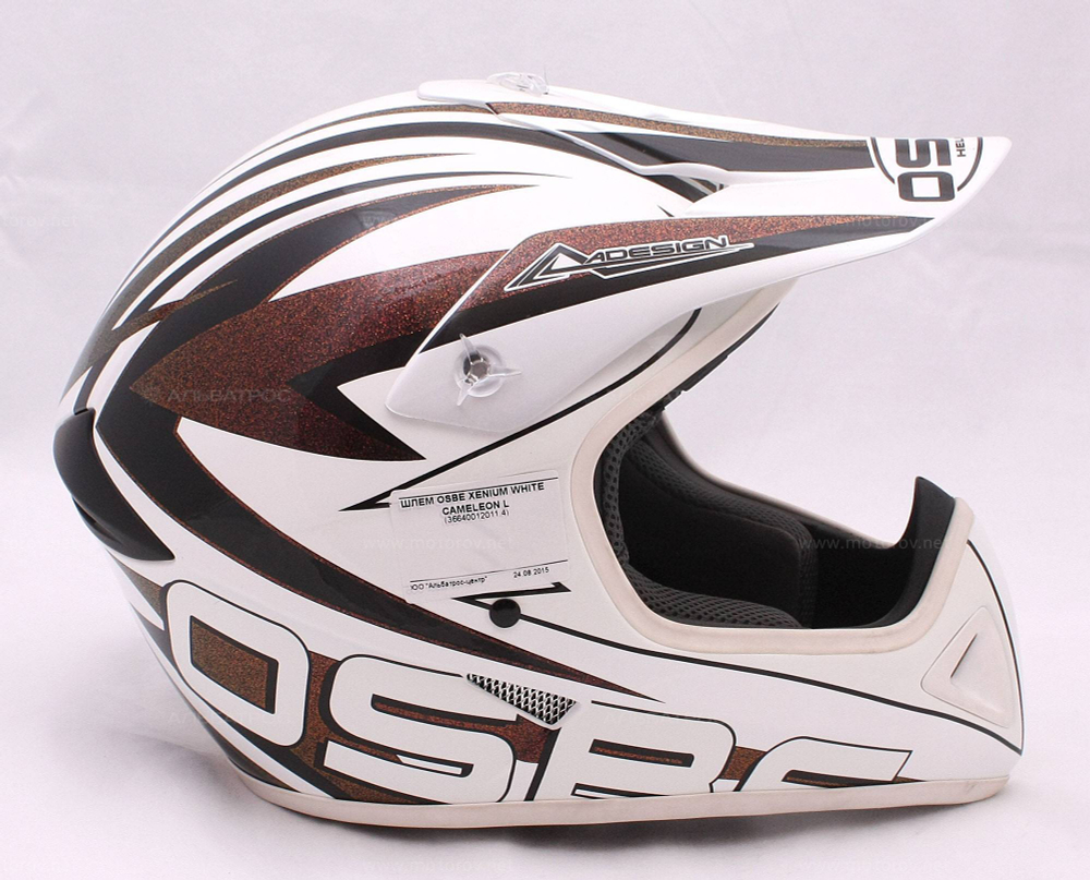 Мотошлем Osbe Xenium White Cameleon