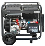 Электростанция дизельная с воздушным охлаждением HYUNDAI DHY 10000LE-3 открытая