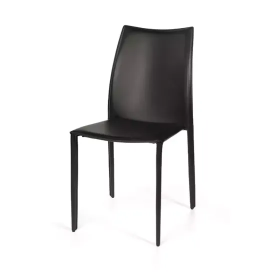 Стул Rolf, кожа черный