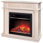 Каминокомплект Real Flame Attica WT с очагом Moonblaze Deluxe Brass